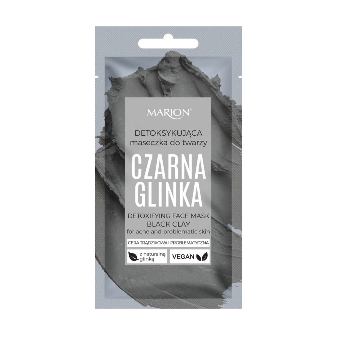 Детокс-маска для обличчя з чорної глини Marion Black Clay Detoxifying Face Mask, 8 мл